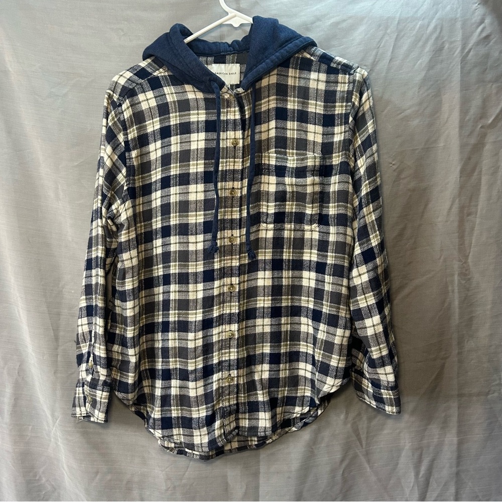 American Eagle hooded lightweight shirt jacket women’s XS